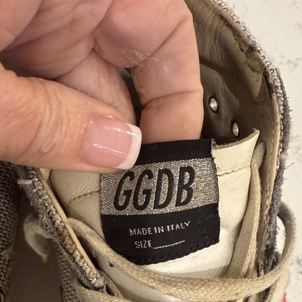Golden Goose Mid Star Women's Sneakers in Gray and Pink - Picture 4 of 7